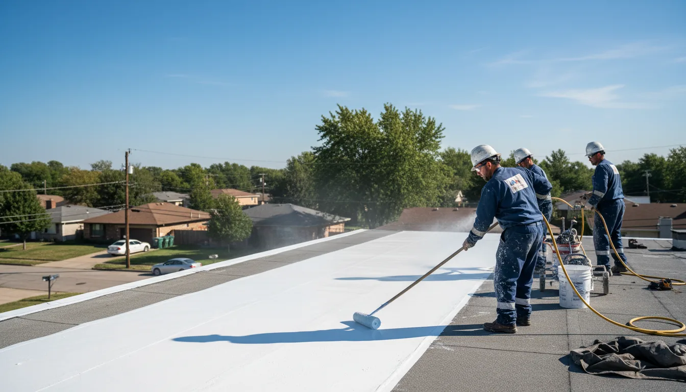 Commercial roof coating in Okolona, MS near me